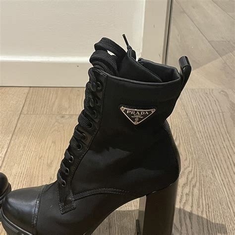 prada boot sale|Prada heeled boots.